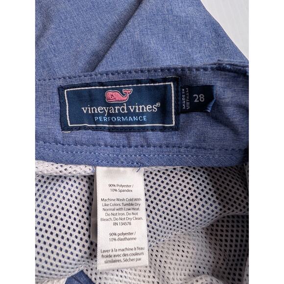 Mens Vineyard Vines Performance Breaker Shorts Golf Preppy Classic Chino Blue 28 - Picture 5 of 9